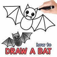 Image result for Bat Drawing Easy