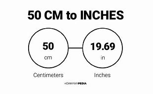 Image result for How Big Is 50 Cm in Inches