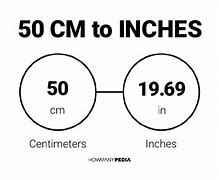 Image result for How Much Is 50 Cm in Inches