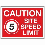 Image result for 5 Mph Site Speed Limit Sign