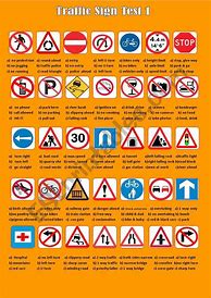 Image result for Road Signs and Traffic Signals Practice Test
