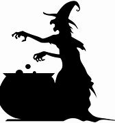 Image result for Cute Witch Silhouette
