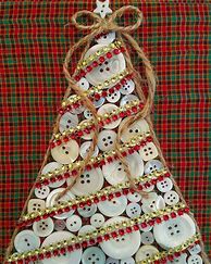 Image result for Christmas Crafts Using Buttons