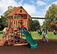 Image result for Wood Backyard Play Set