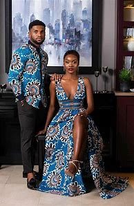 Image result for African Couple Matching Attire