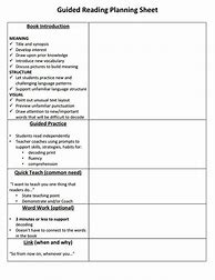 Image result for Guided Reading Daily Lesson Plan Template