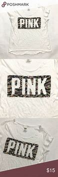 Image result for Victoria Secret Pink White Tee