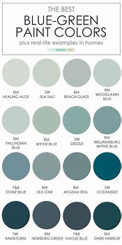 Image result for Green Light Blue Paint Colors