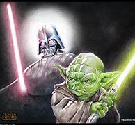 Image result for Yoda and Darth Vader Fan Art
