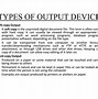 Image result for Output Devices of Computer Drawing