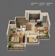 Image result for Modern 2 Bedroom Apartment Floor Plans