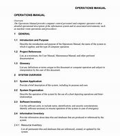 Image result for Building Operations Manual Template
