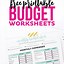 Image result for Easy Printable Budget Worksheet