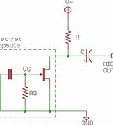 Image result for Electret Condenser Microphone Circuit