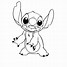 Image result for Baby Stitch Drawing Dark Outline