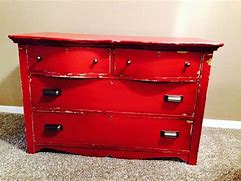 Image result for Vintage Red Dresser