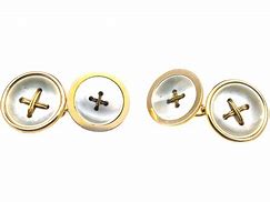 Image result for Vintage Gold Button Cufflinks