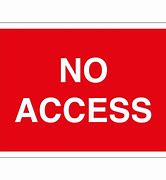 Image result for No Access Symbol