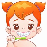 Image result for Girl Brushing Teeth Drawing