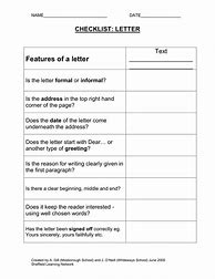 Image result for Business Letter Checklist