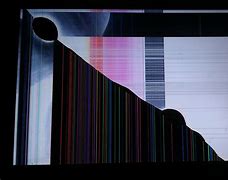 Image result for Broken TV Screen Art Piece Colors Roku