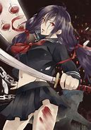 Image result for Anime Uniform Girl Blood