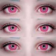 Image result for Pink and Yellow Eye Contacts