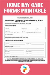 Image result for Home Child Care Forms Daycare