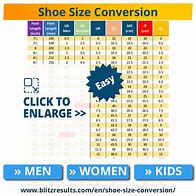 Image result for US Size Cm