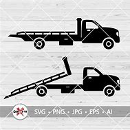 Image result for Flatbed Tow Truck Clipart
