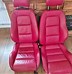 Image result for Red Leather Car Seats