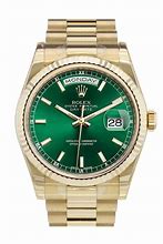 Image result for Gold Watch Band Green Face