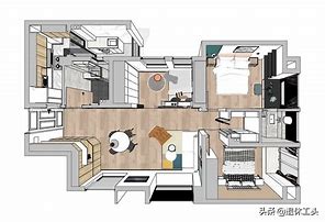 Image result for Interior Design for 94 Square Meter Apartment