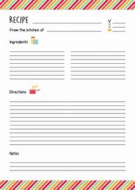 Image result for Printable Mexico Recipe Sheets Template
