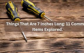 Image result for Things That Are Seven Inches