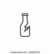 Image result for Broken Glass Bottle Symbol