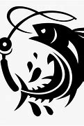 Image result for Black and White Cartoon Images of Fish Fishing