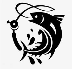 Image result for Fishing Lake with Fish Clip Art Black and White