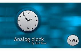Image result for Analog Clock SVG