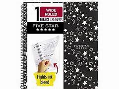 Image result for Five Star 1 Subject Notebook