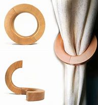 Image result for Wooden Curtain Tie Backs