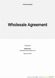 Image result for Wholesale Contract Agreement