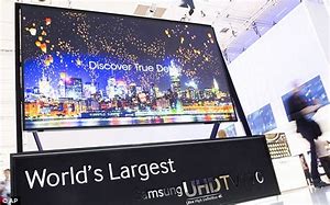 Image result for What is the largest HDTV in the world?