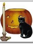 Image result for Vintage Halloween Cat Clip Art