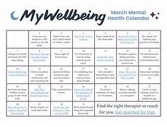 Image result for Mental Health Calendar Events for April