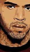 Image result for Cartoon Chris Brown Portrait