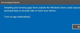 Image result for Sideload Apps Windows 10