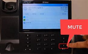 Image result for Mitel Phone Mute Button