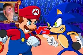 Image result for Super Mario vs Sonic Cartoon Rap Battle
