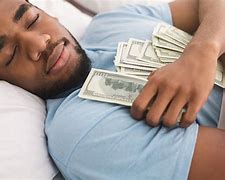 Image result for Guy Sleeping On Money Meme